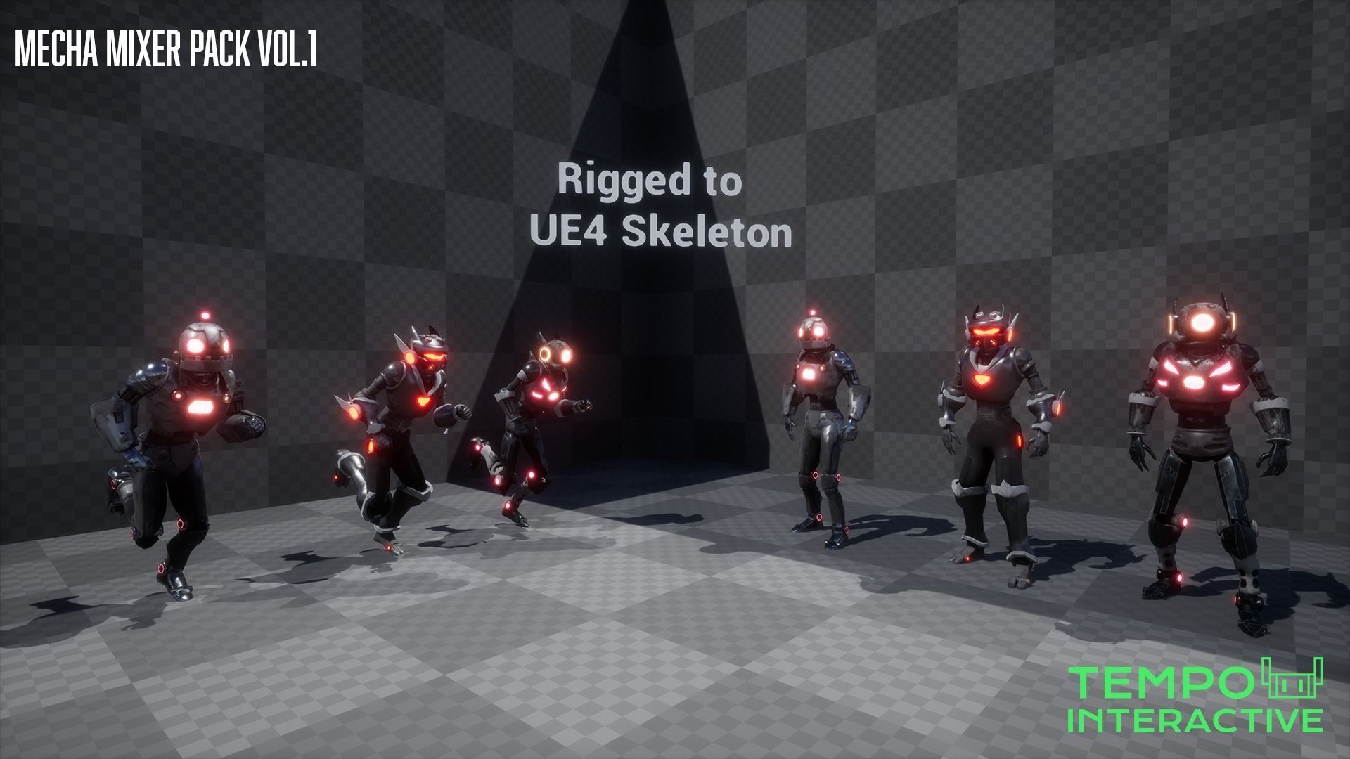 Mecha Mixer Pack Vol 1 Low-poly 3D model_12