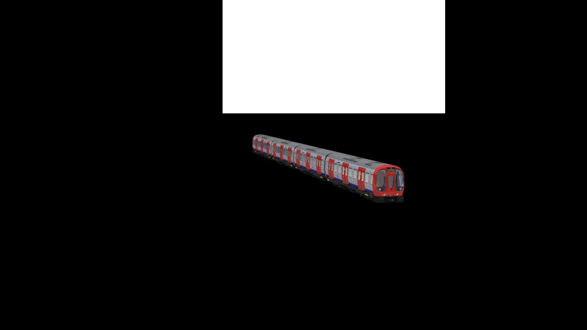 Tube Train Lowpoly  Low-poly 3D model_15