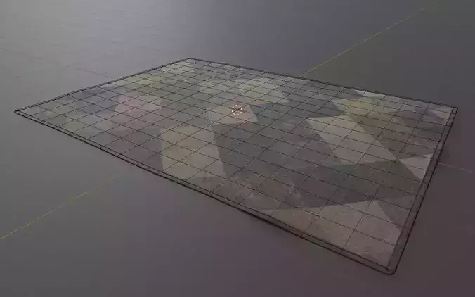 Carpet A argyle pattern rug