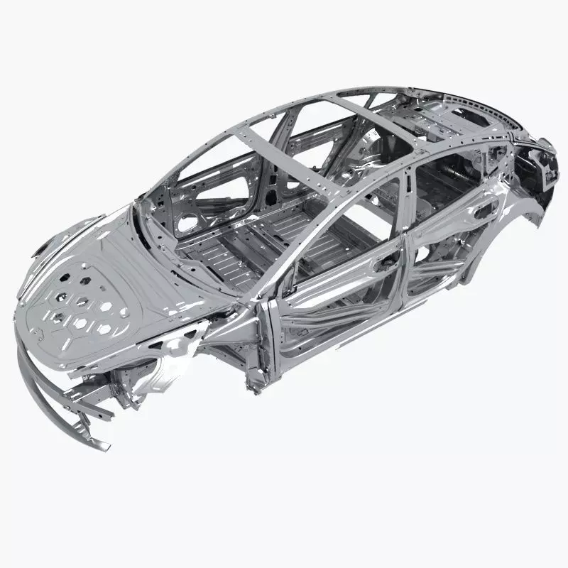 Car frame 3D model