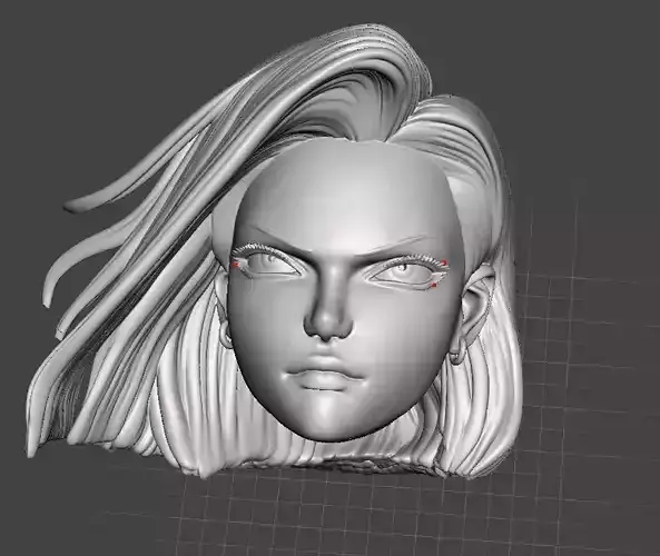 Dragon Ball Z - Android 18 and Vegeta 3D Model