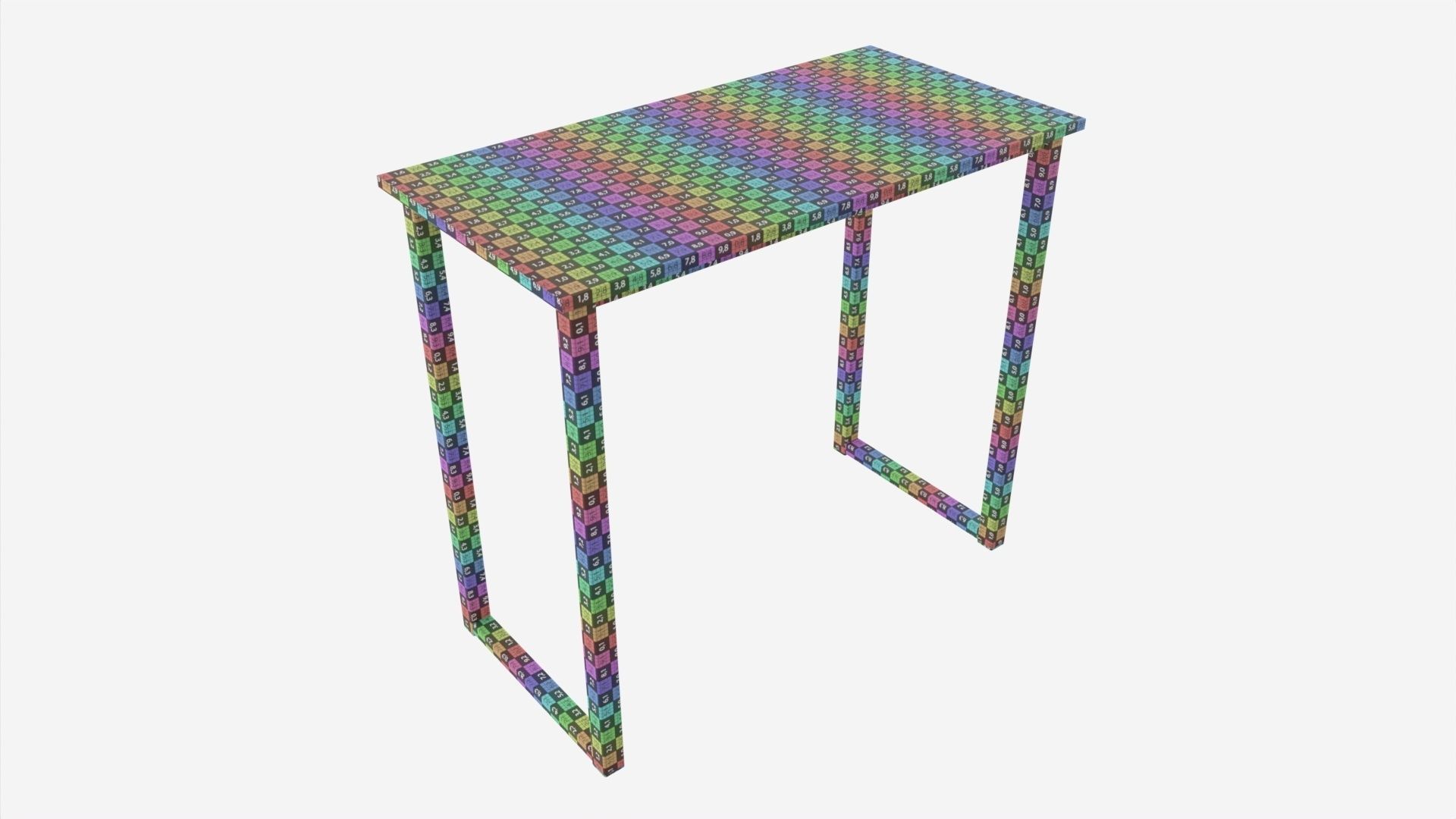 Home Office  Computer Desk 32-Inch 3D model_6