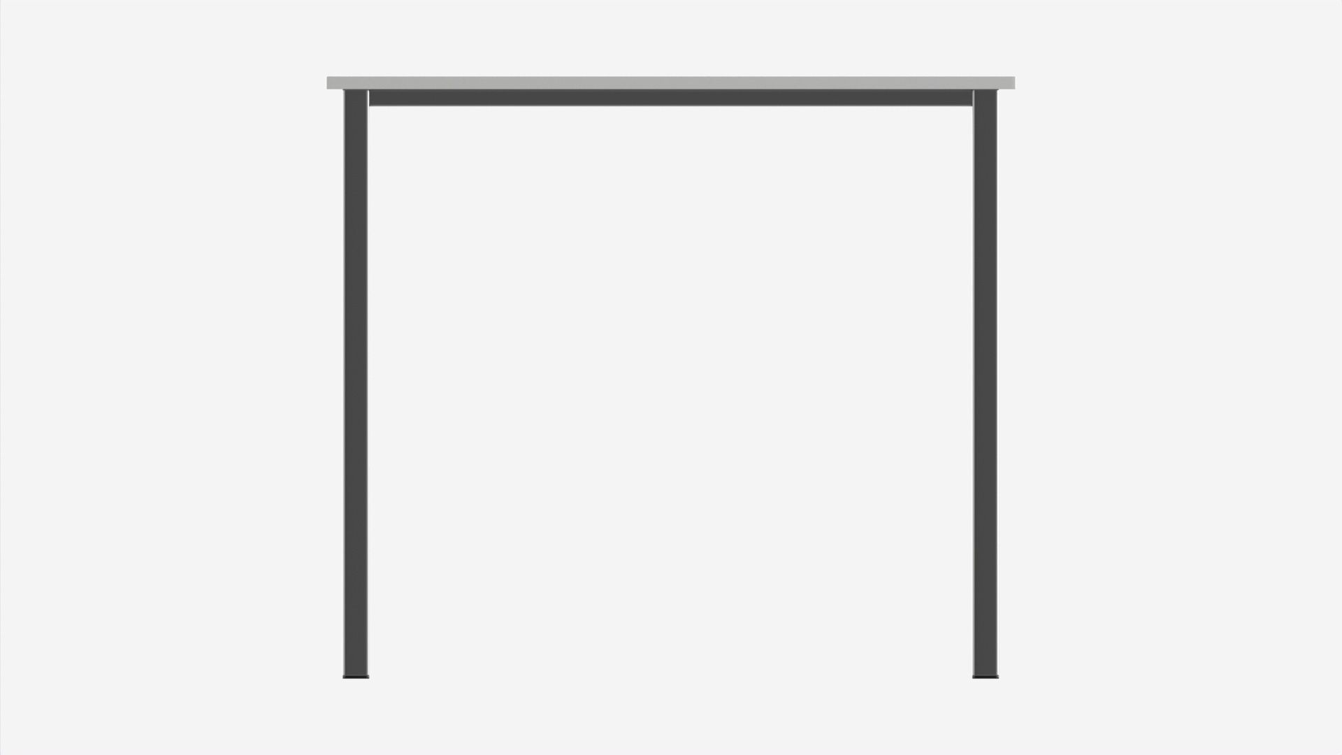 Home Office  Computer Desk 32-Inch 3D model_4