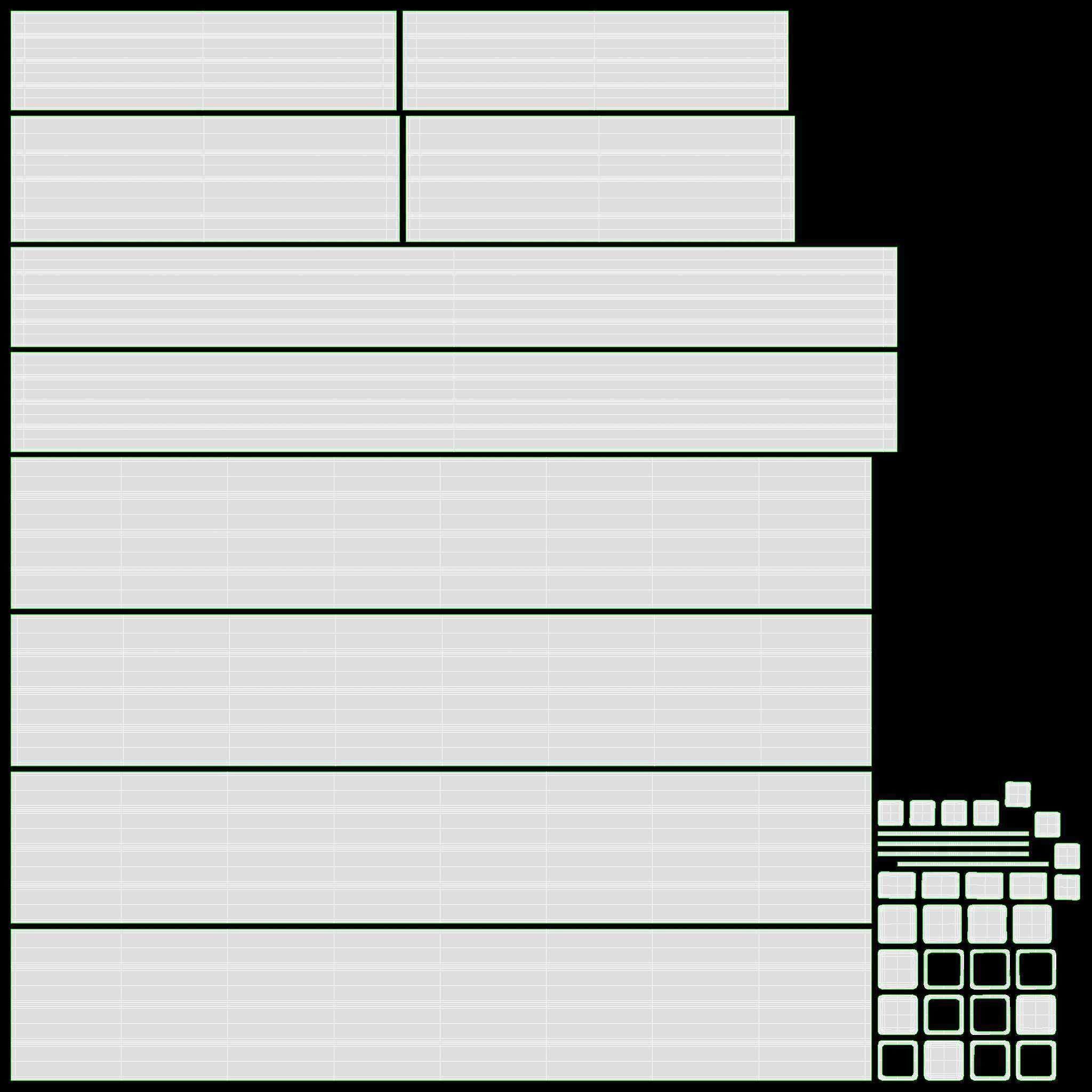 Home Office  Computer Desk 32-Inch 3D model_7