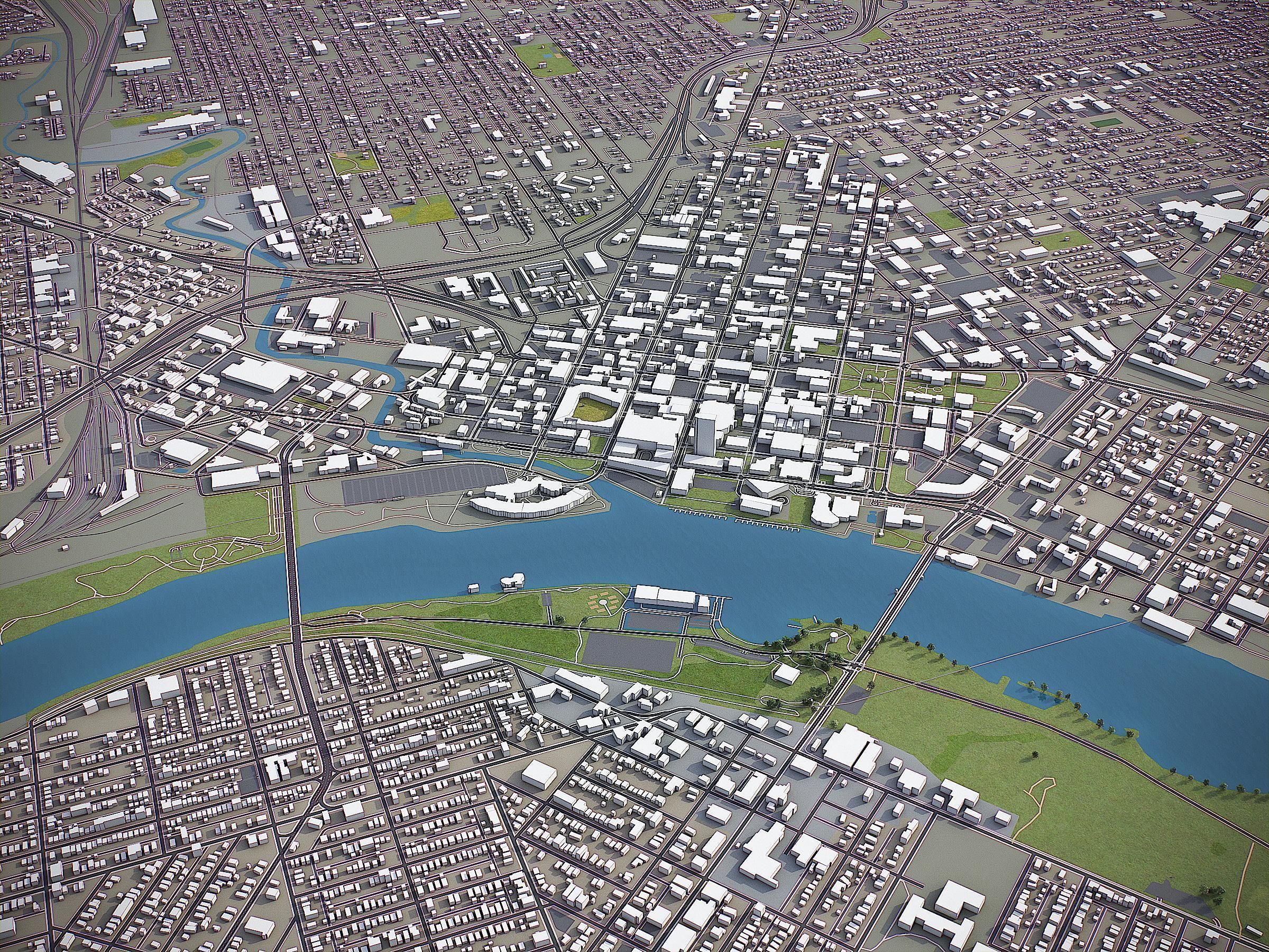 Toledo Low-poly 3D model_2