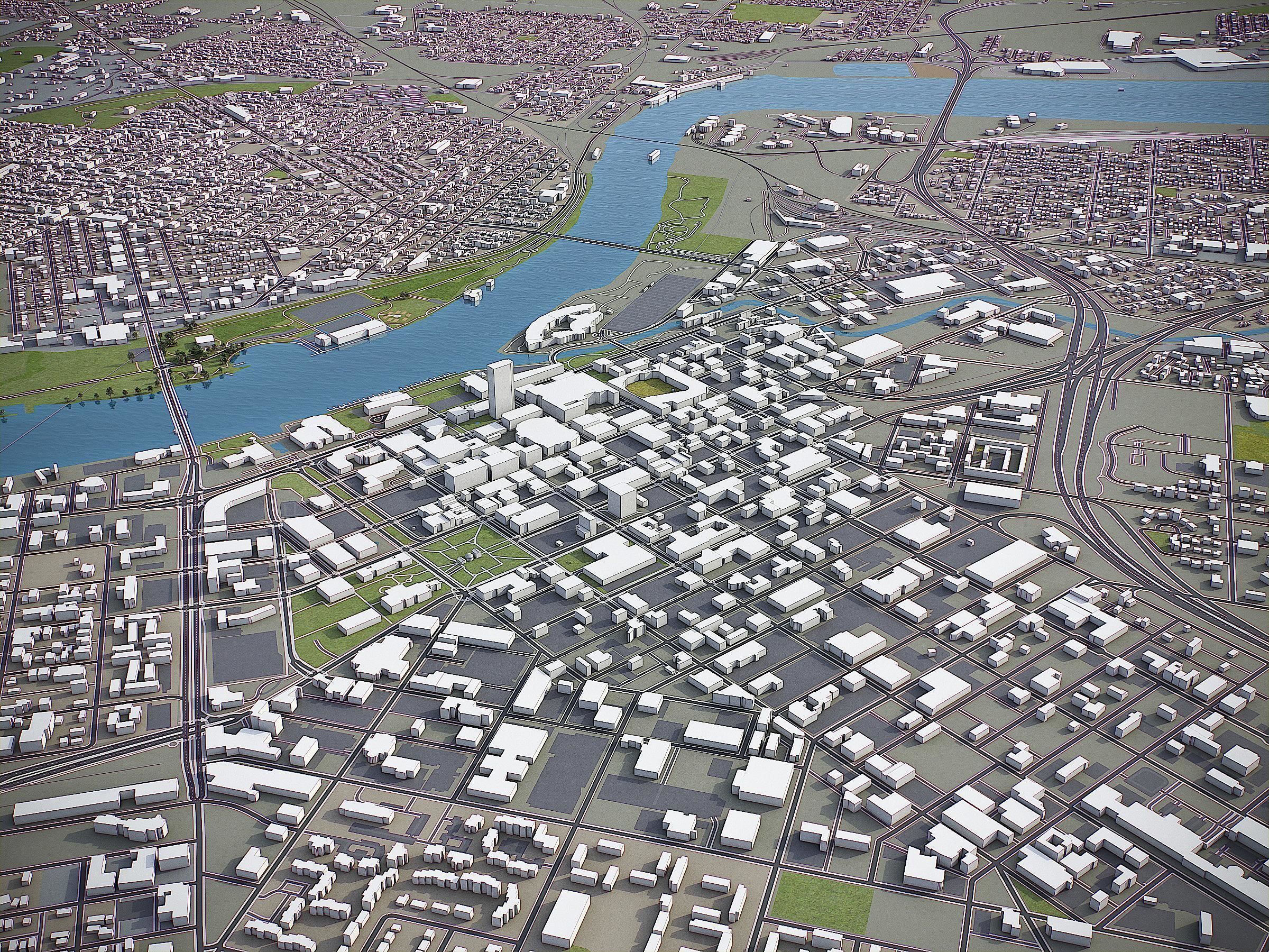 Toledo Low-poly 3D model_3