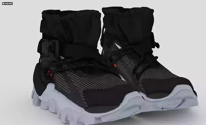 Cyberpunk fashion sneaker 13 Urban Techwear scifi future shoes 3D model Cyberpunk fashion sneaker 13 Urban Techwear scifi future shoes 3D model