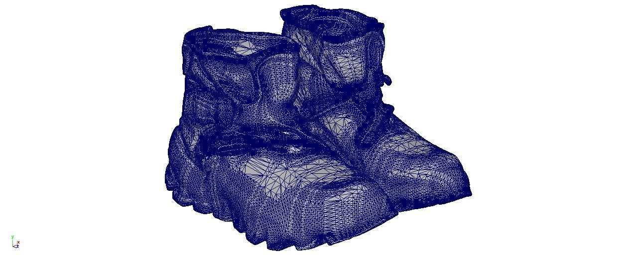 Cyberpunk fashion sneaker 13 Urban Techwear scifi future shoes 3D model_9