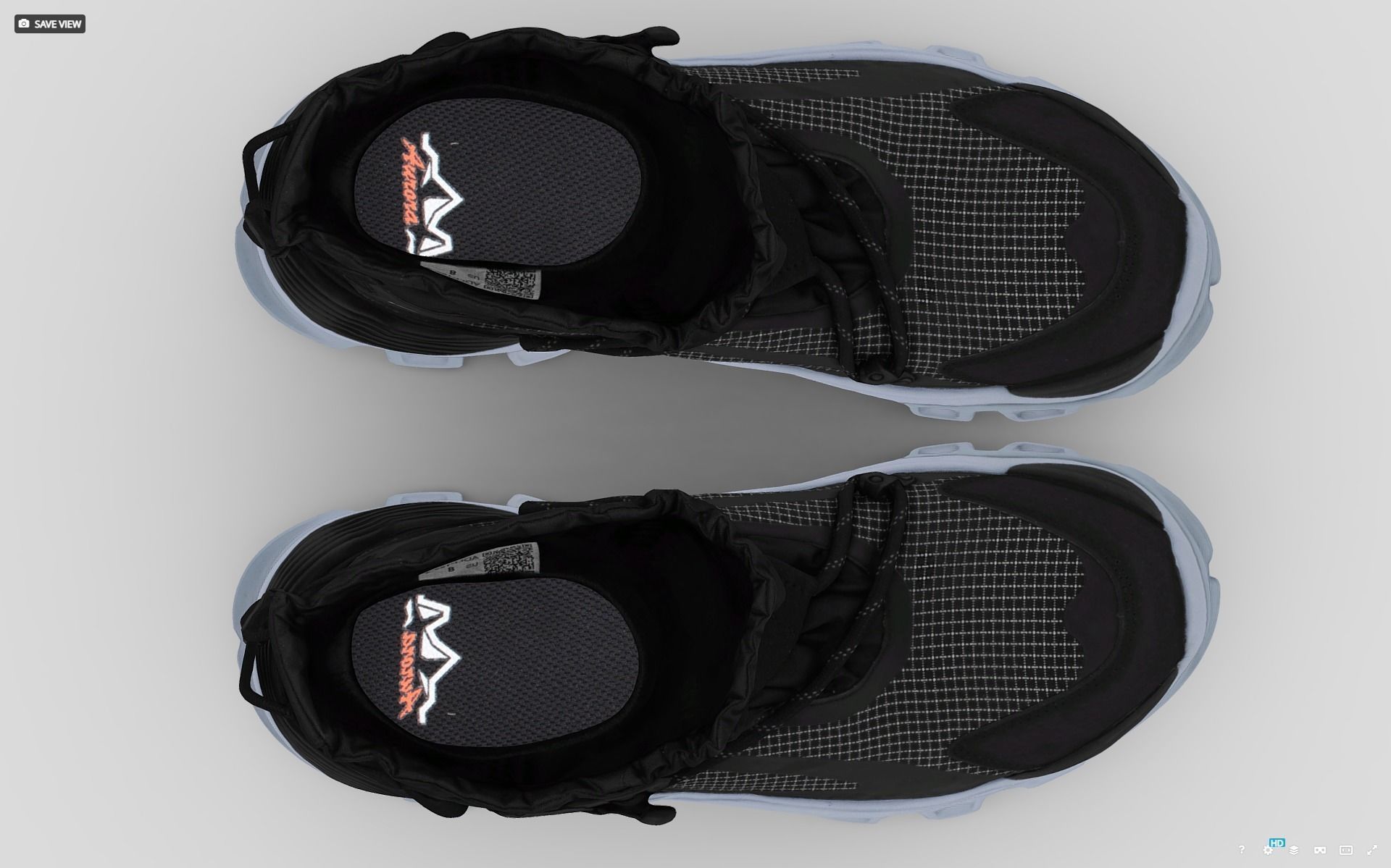 Cyberpunk fashion sneaker 13 Urban Techwear scifi future shoes 3D model_5