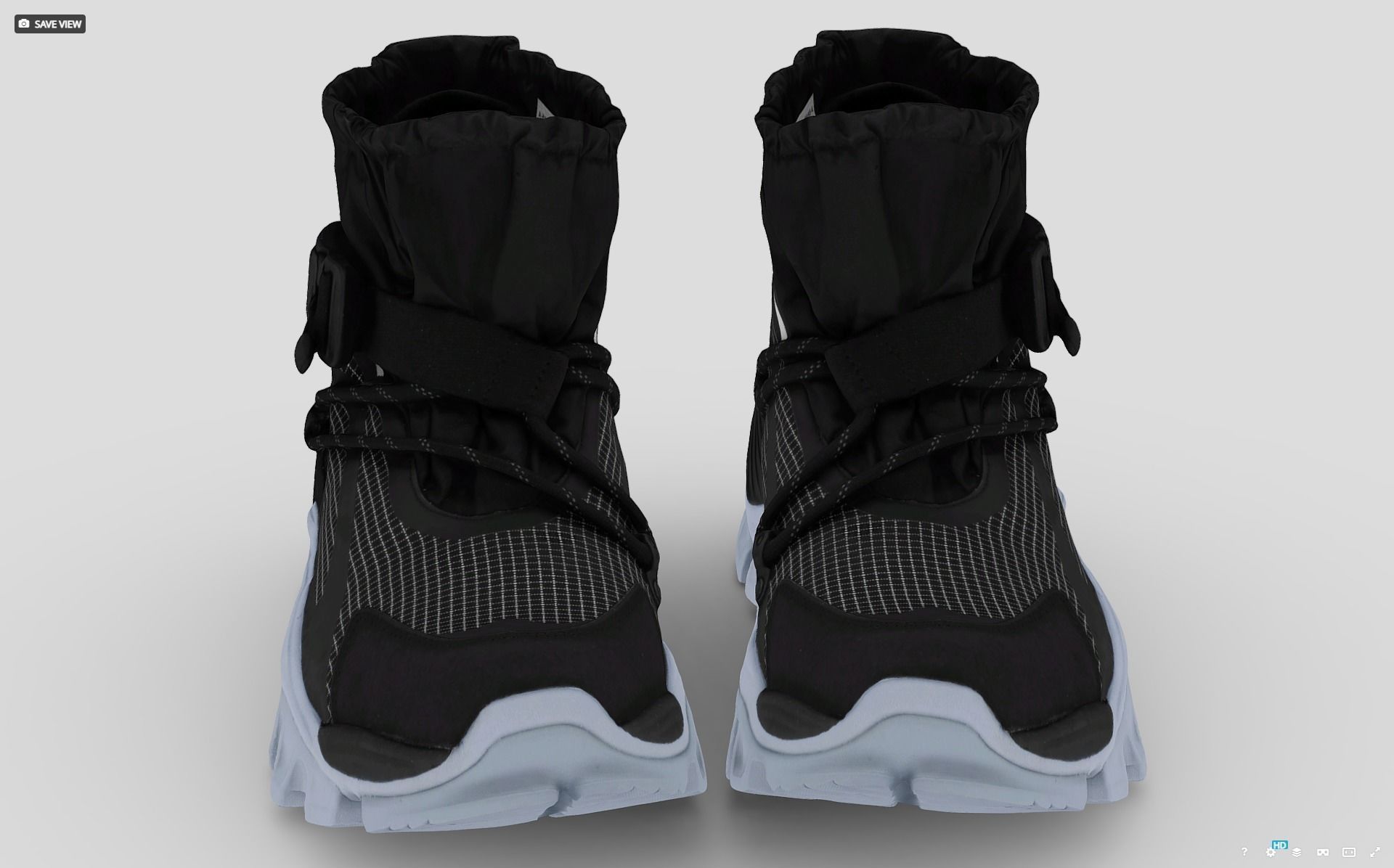 Cyberpunk fashion sneaker 13 Urban Techwear scifi future shoes 3D model_1