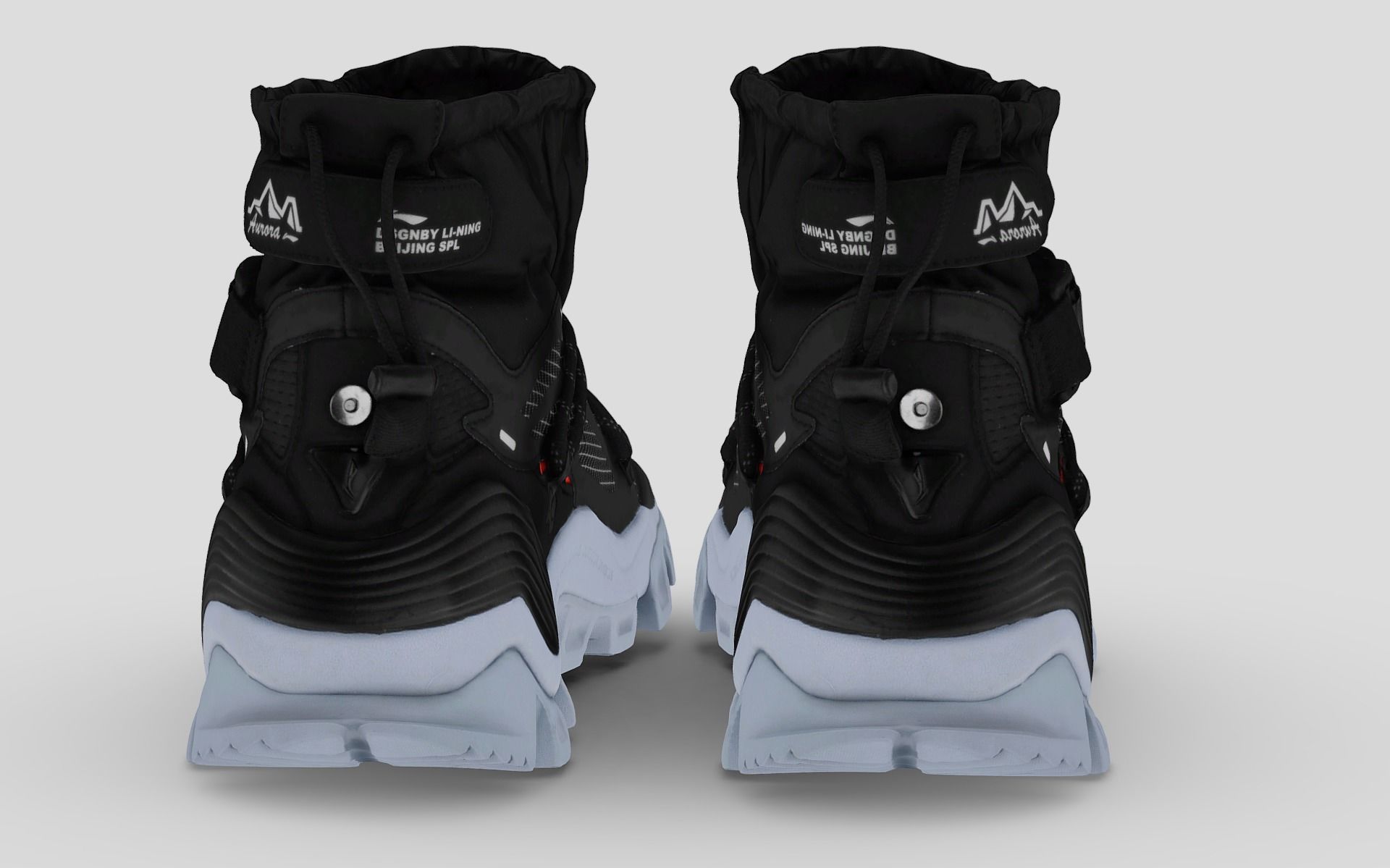 Cyberpunk fashion sneaker 13 Urban Techwear scifi future shoes 3D model_2