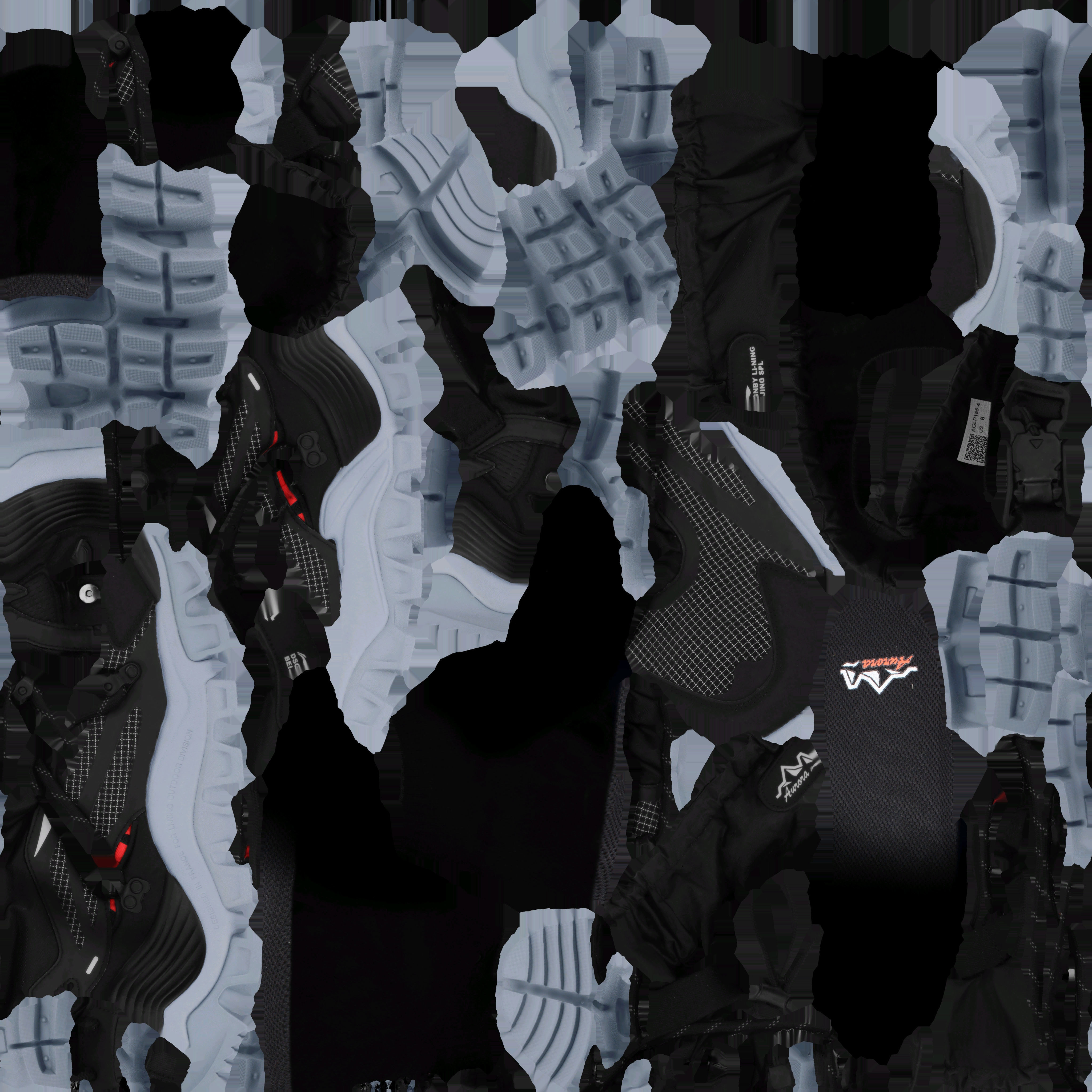 Cyberpunk fashion sneaker 13 Urban Techwear scifi future shoes 3D model_10