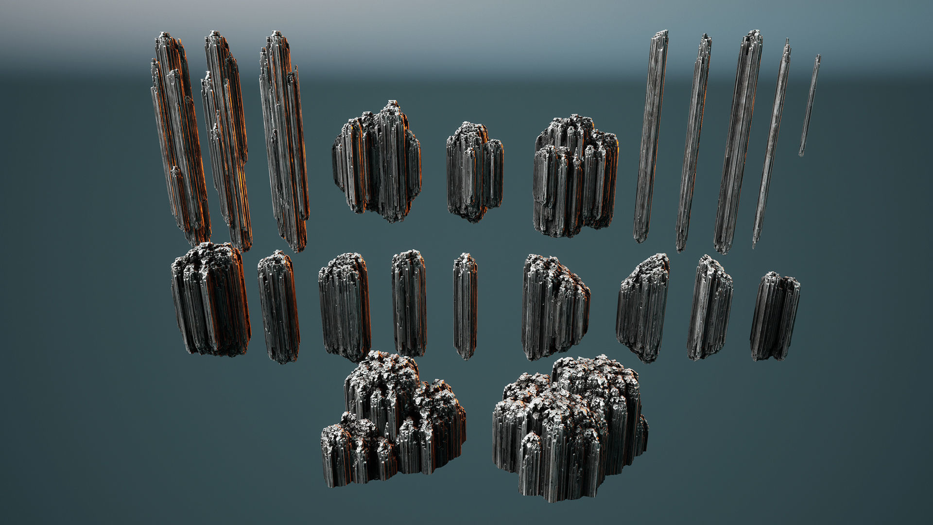 Planet heart Low-poly 3D model_10