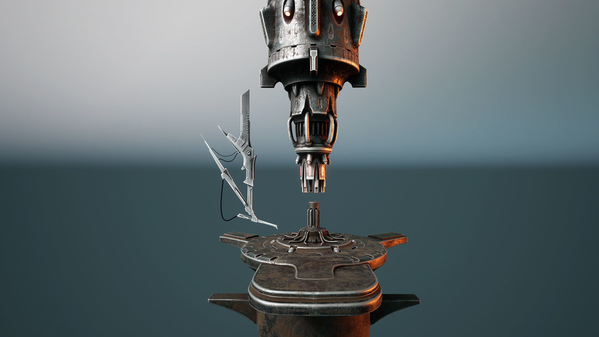 Planet heart Low-poly 3D model_11