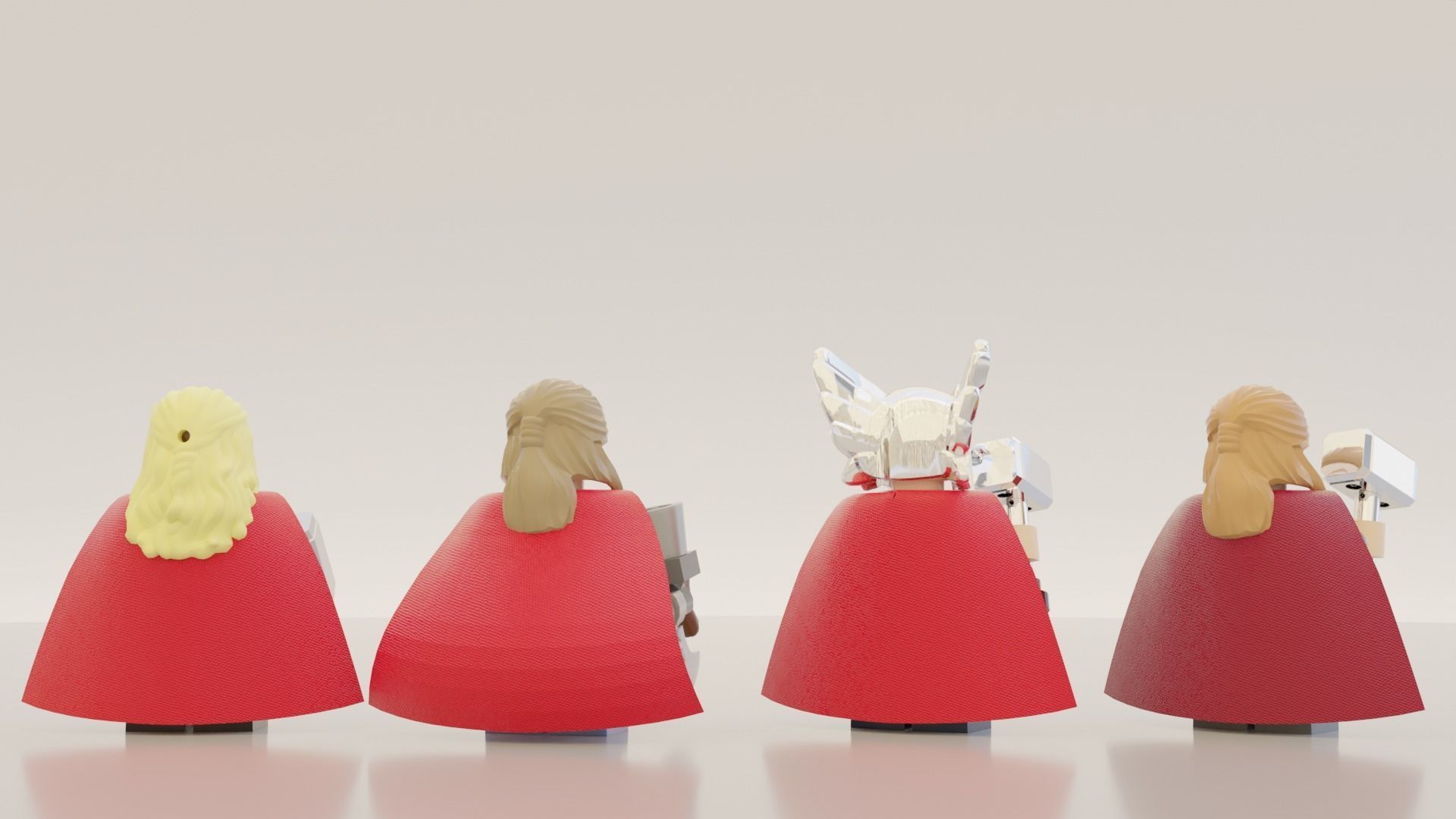 Lego Thor pack 3D model_5