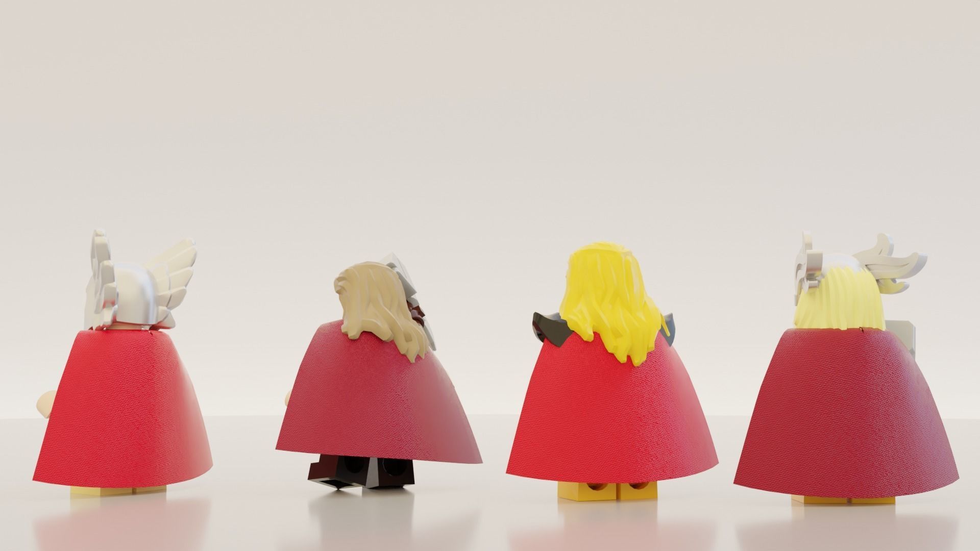 Lego Thor pack 3D model_2