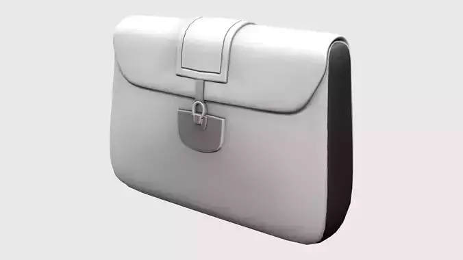 Elegant Black and  White Handbag Purse