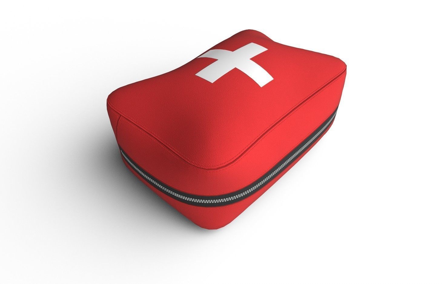 First Aid Bag M02 Low-poly 3D model_6