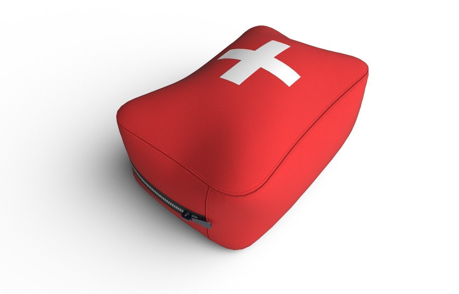 First Aid Bag M02 Low-poly 3D model_3
