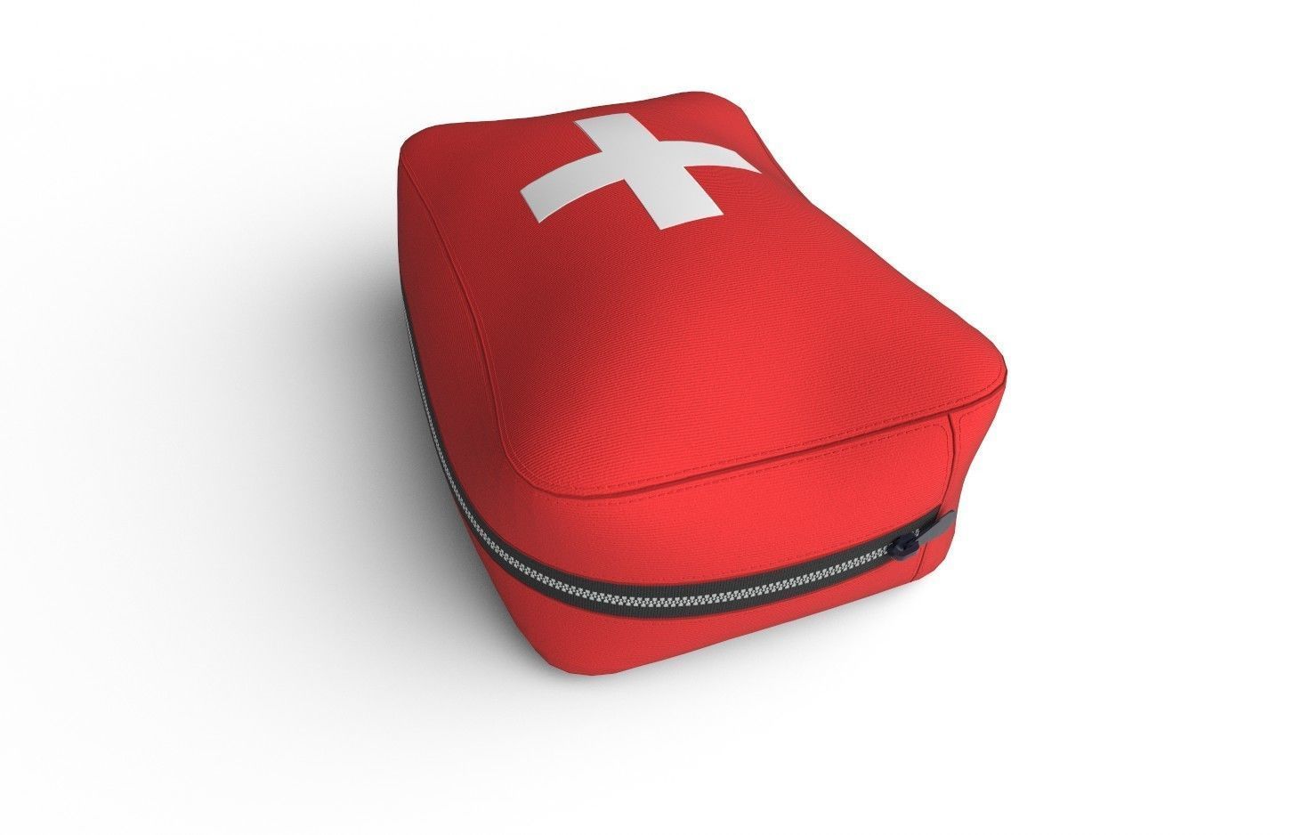 First Aid Bag M02 Low-poly 3D model_2