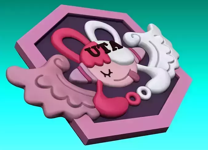 One Piece Uta Logo 3D print model