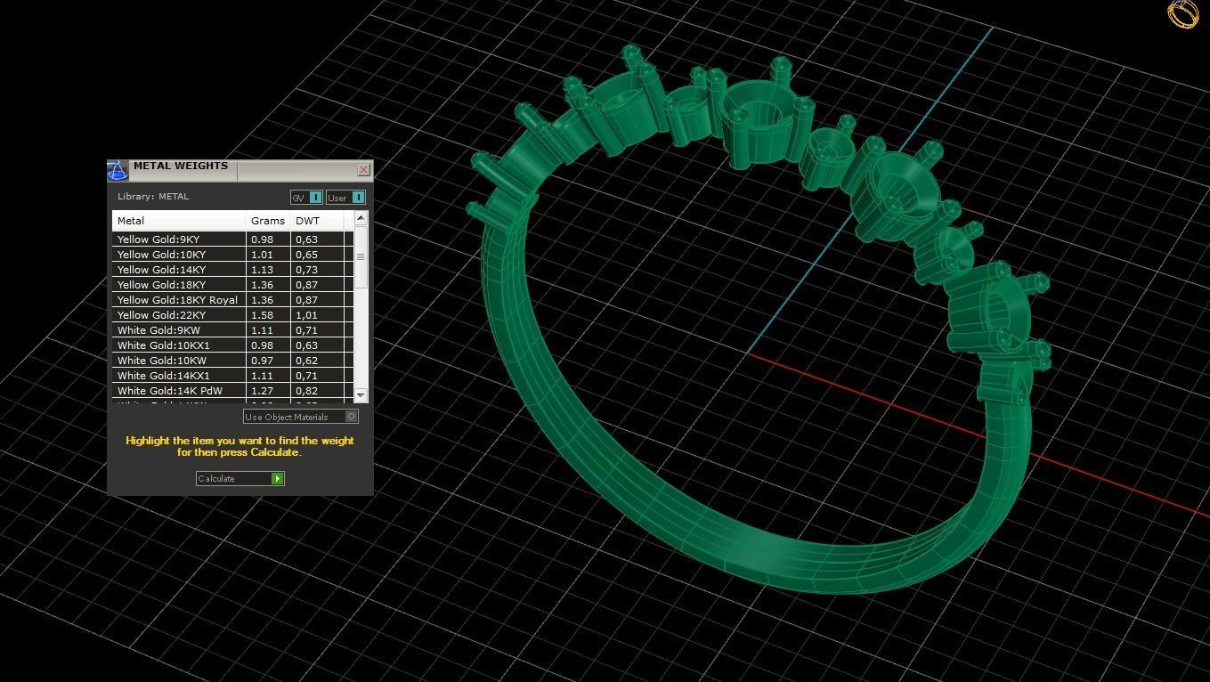 Sapphire and Diamonds Ring 3D print model_4