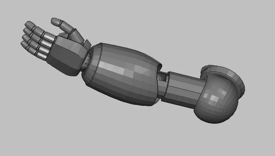 brazo izquardo 3D print model_0