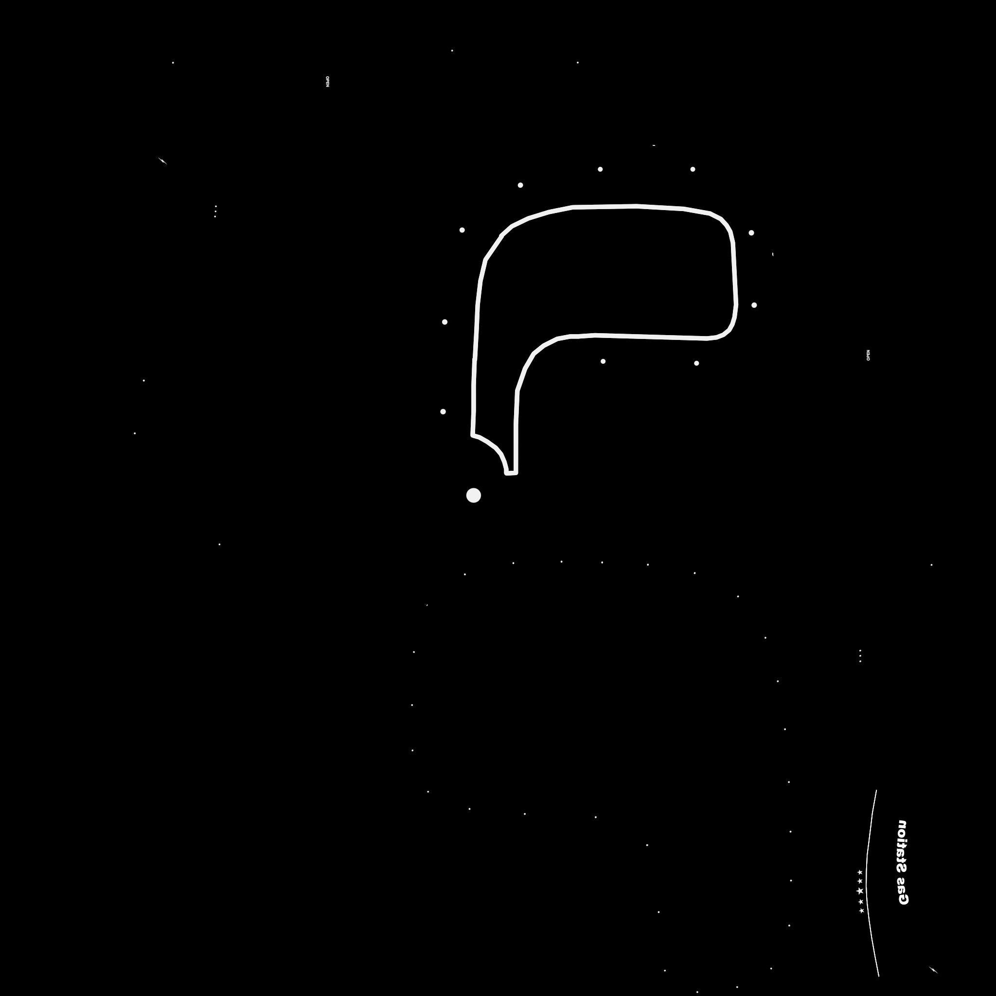 SciFi Gas Station A06 Green - Sci Fi Exterior Design Low-poly 3D model_24