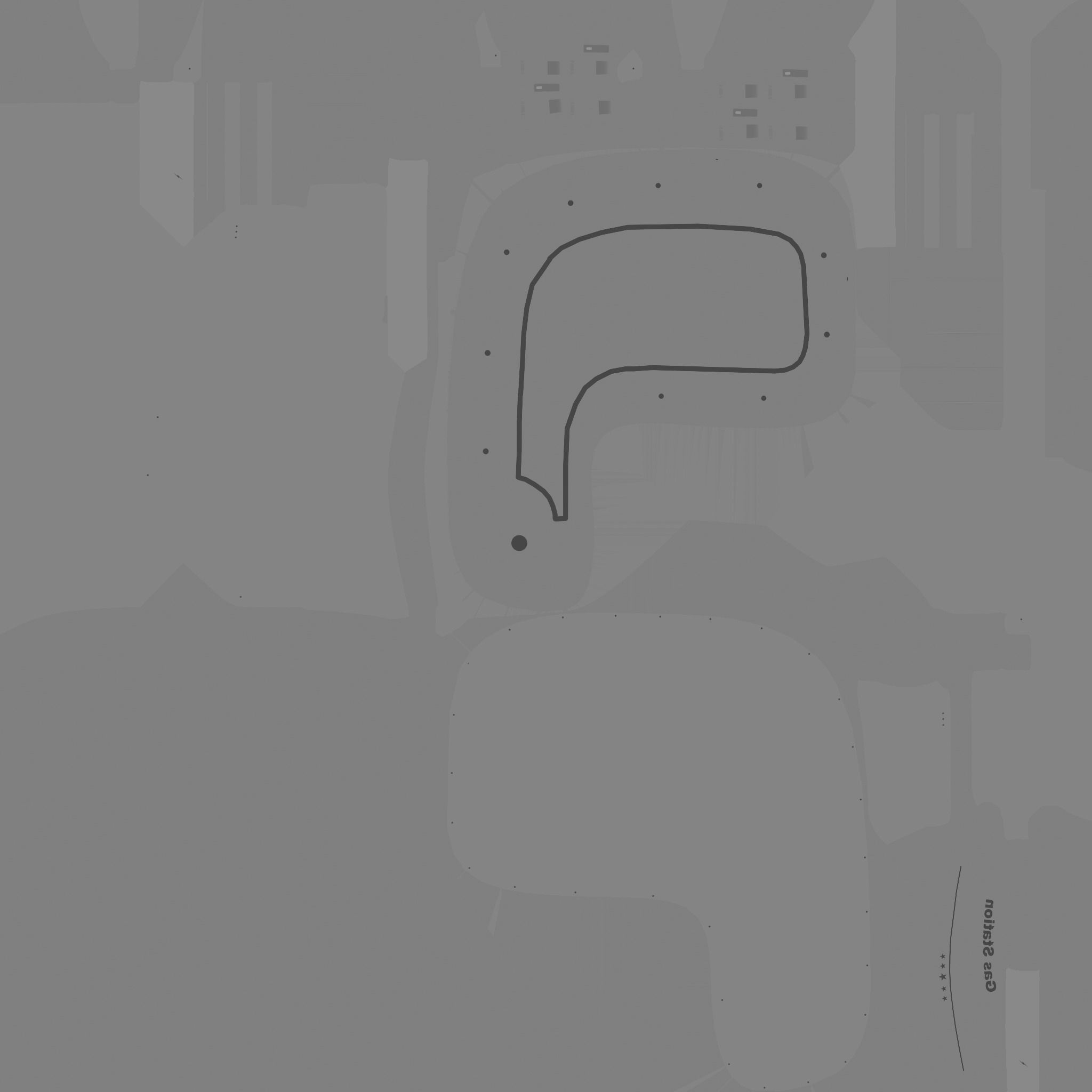 SciFi Gas Station A06 Green - Sci Fi Exterior Design Low-poly 3D model_25