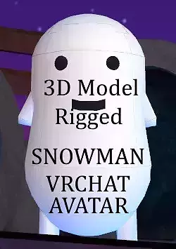 Snowman Vrchat 3D Model