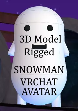 Snowman Vrchat 3D Model Low-poly 3D model_0