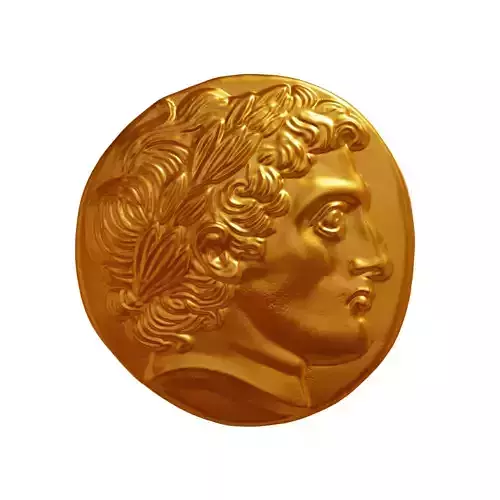 gold coin 3D print model