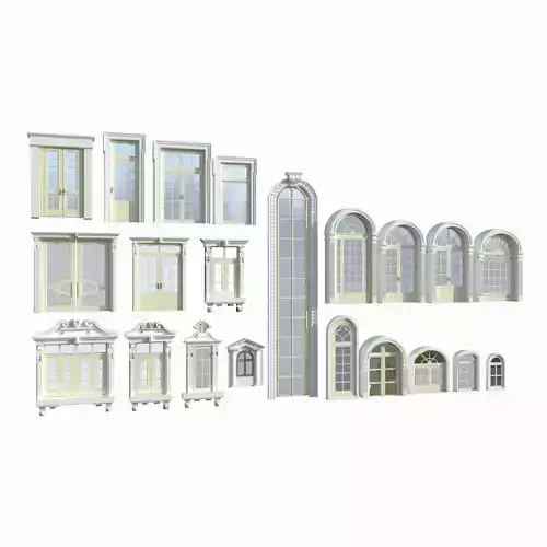 Doors Windows set