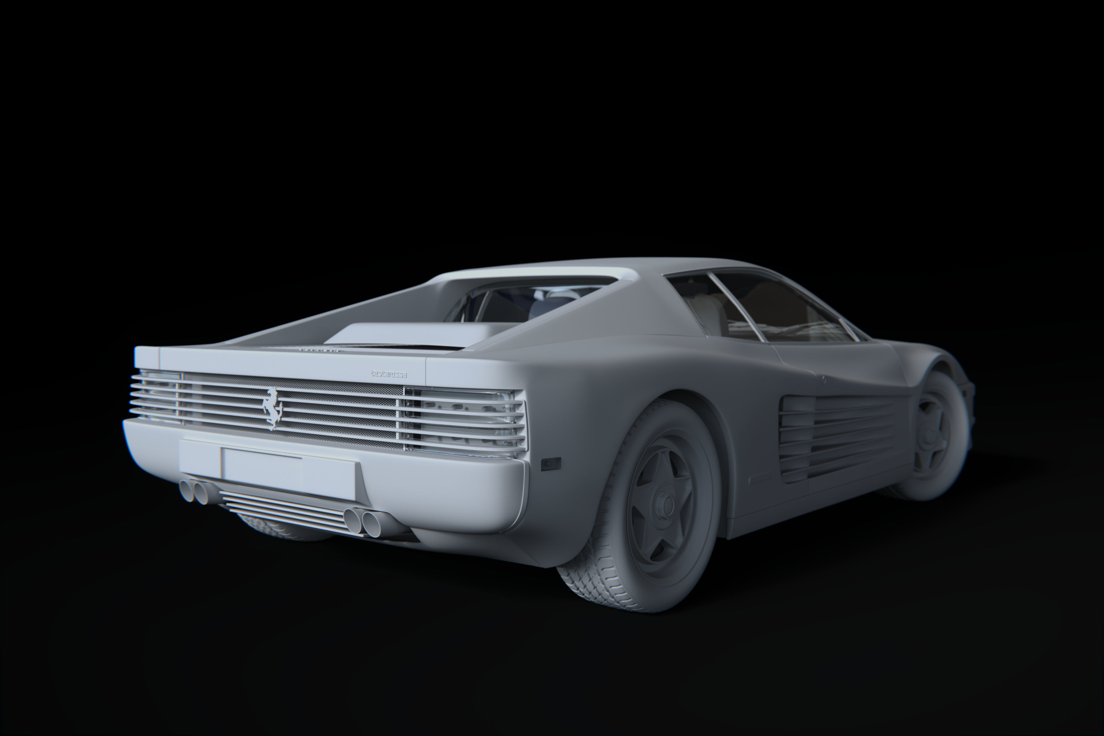 Ferrari Testarossa  3D model_2