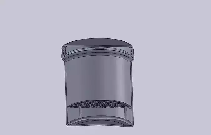 Paint Brush Cleaner Bucket with Mech and a lid 3D print model