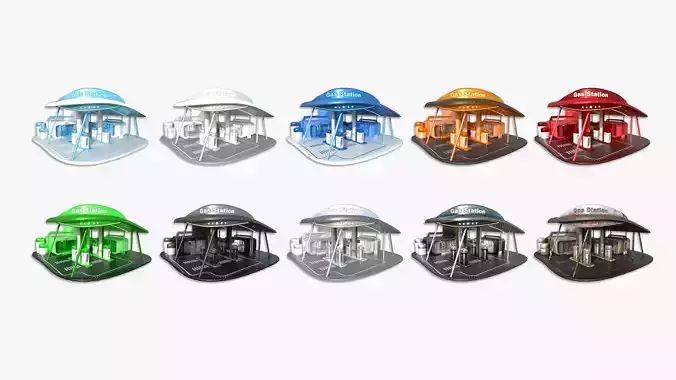 10 SciFi Gas Stations A Collection - Sci Fi Exterior Design 