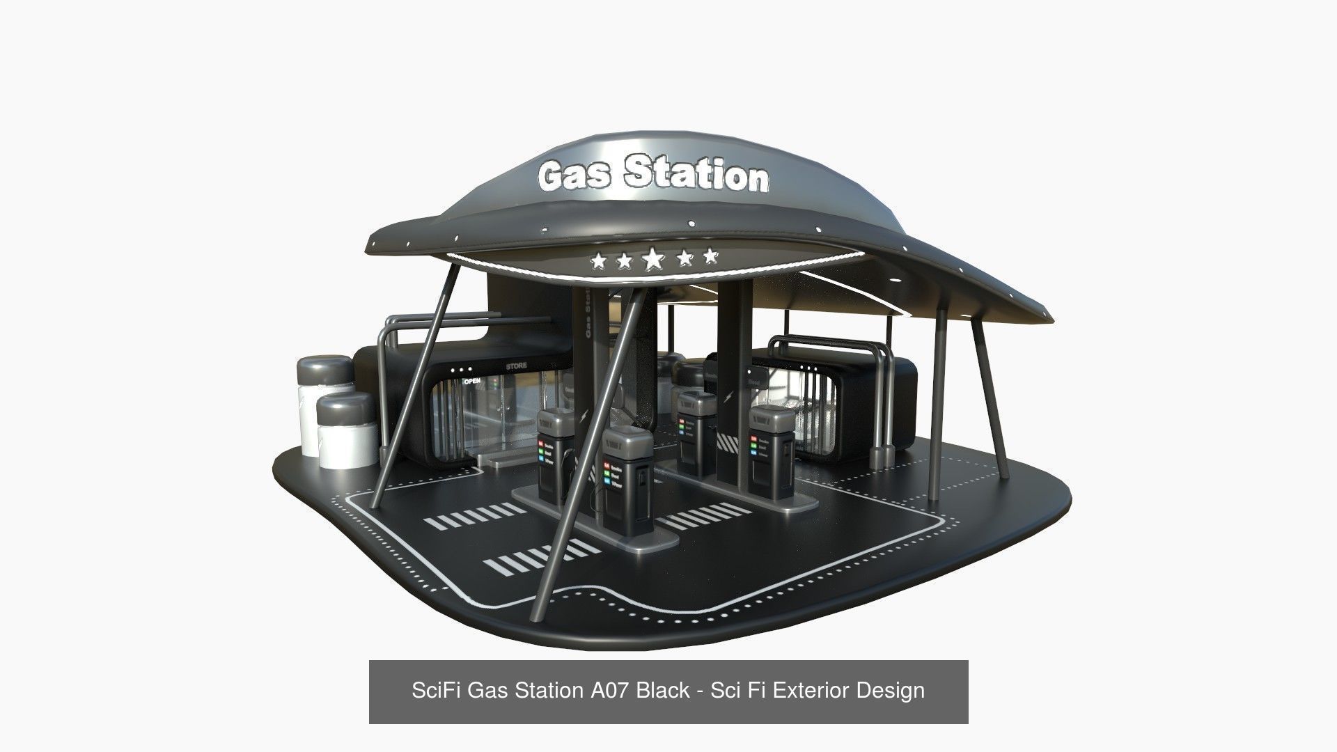 10 SciFi Gas Stations A Collection - Sci Fi Exterior Design _9
