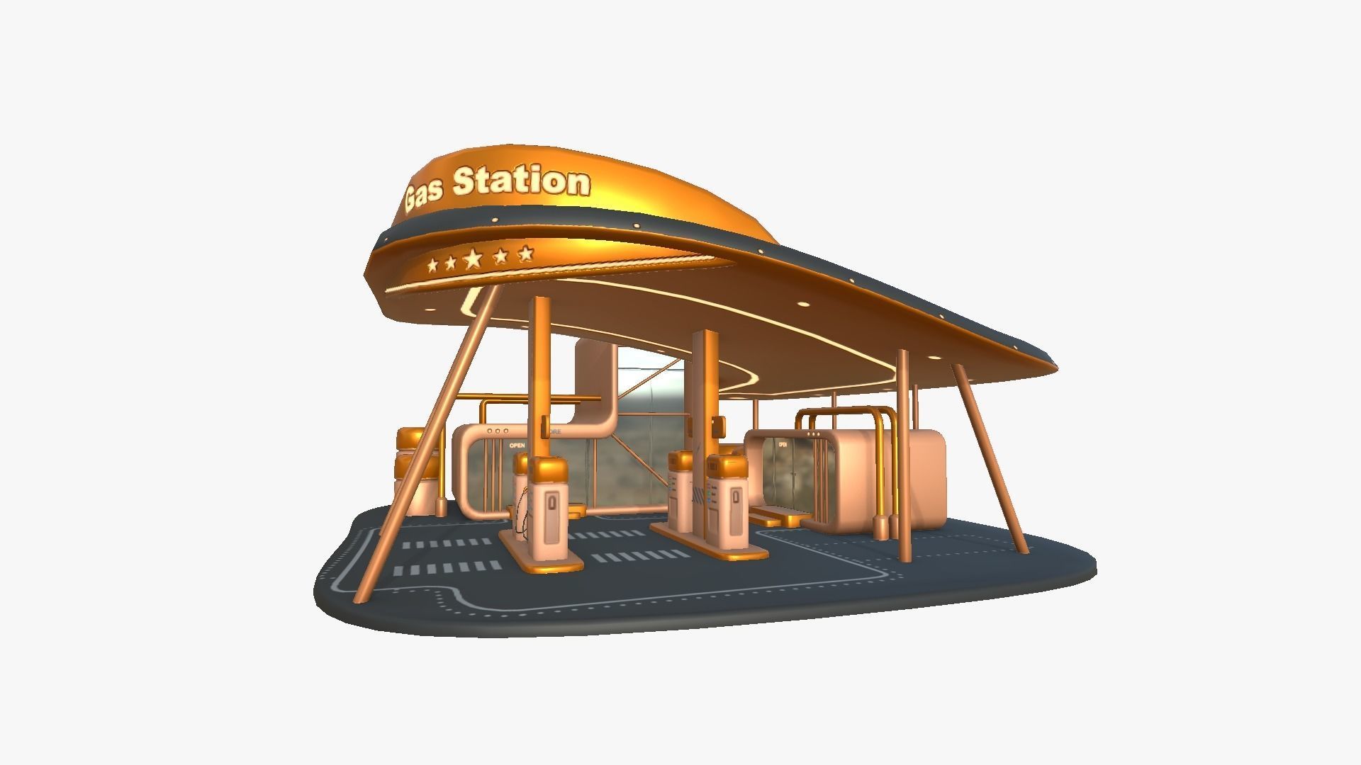 10 SciFi Gas Stations A Collection - Sci Fi Exterior Design _72