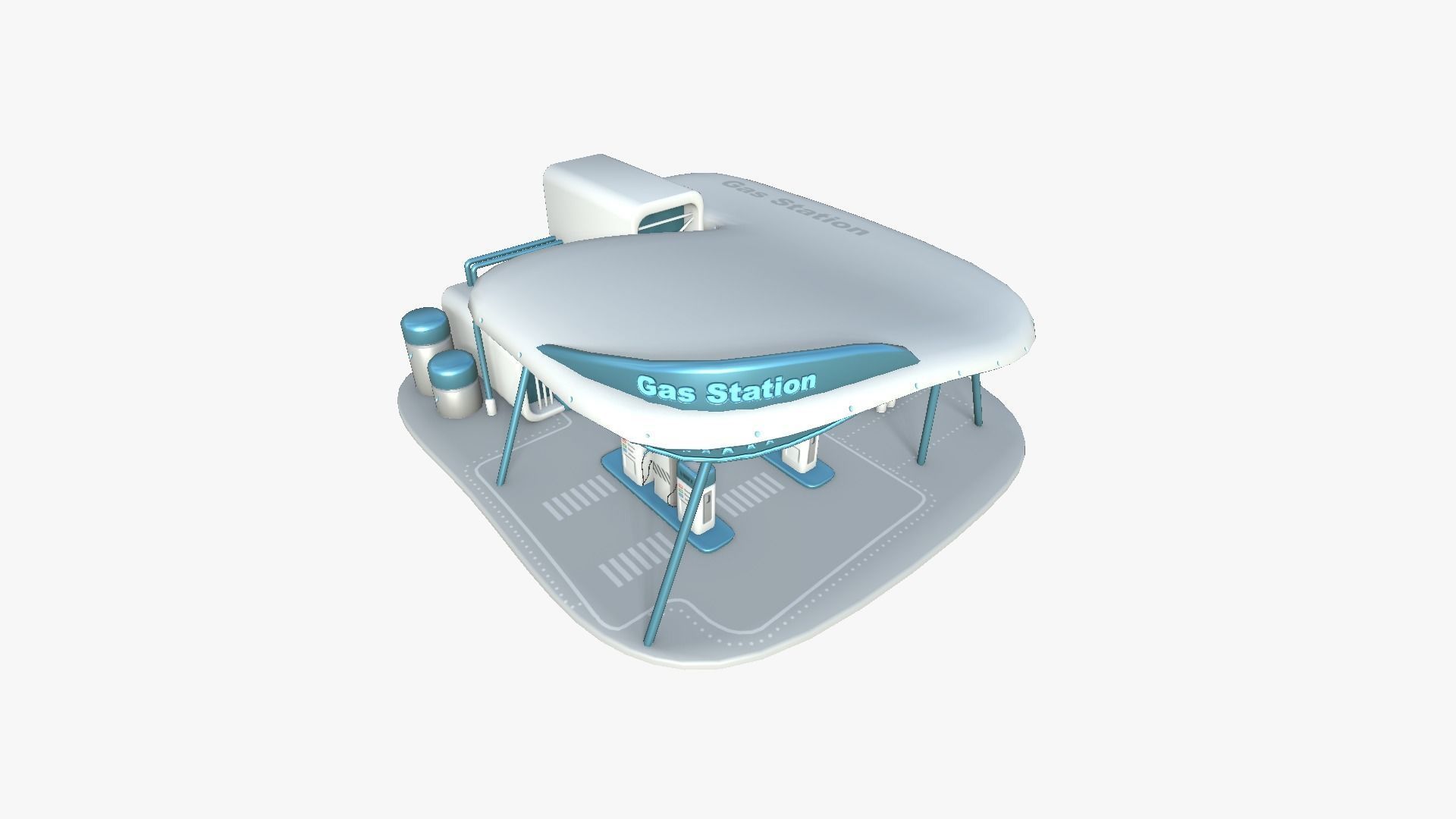 10 SciFi Gas Stations A Collection - Sci Fi Exterior Design _38