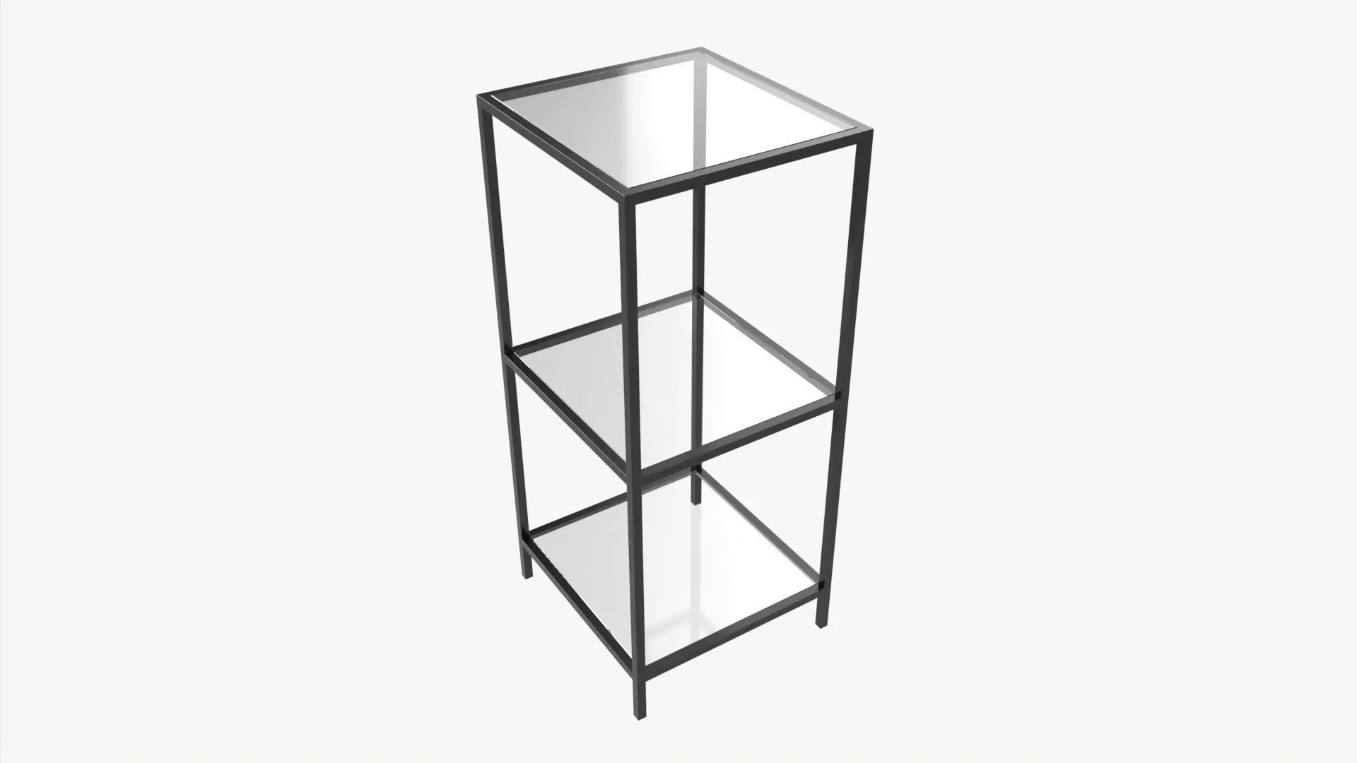 Shelf Seaford glass square 3D model_0