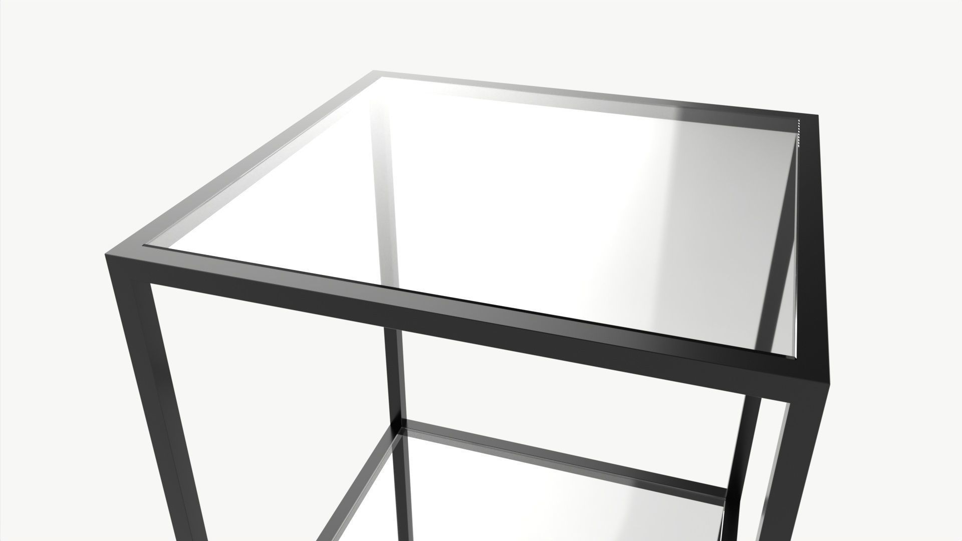 Shelf Seaford glass square 3D model_1