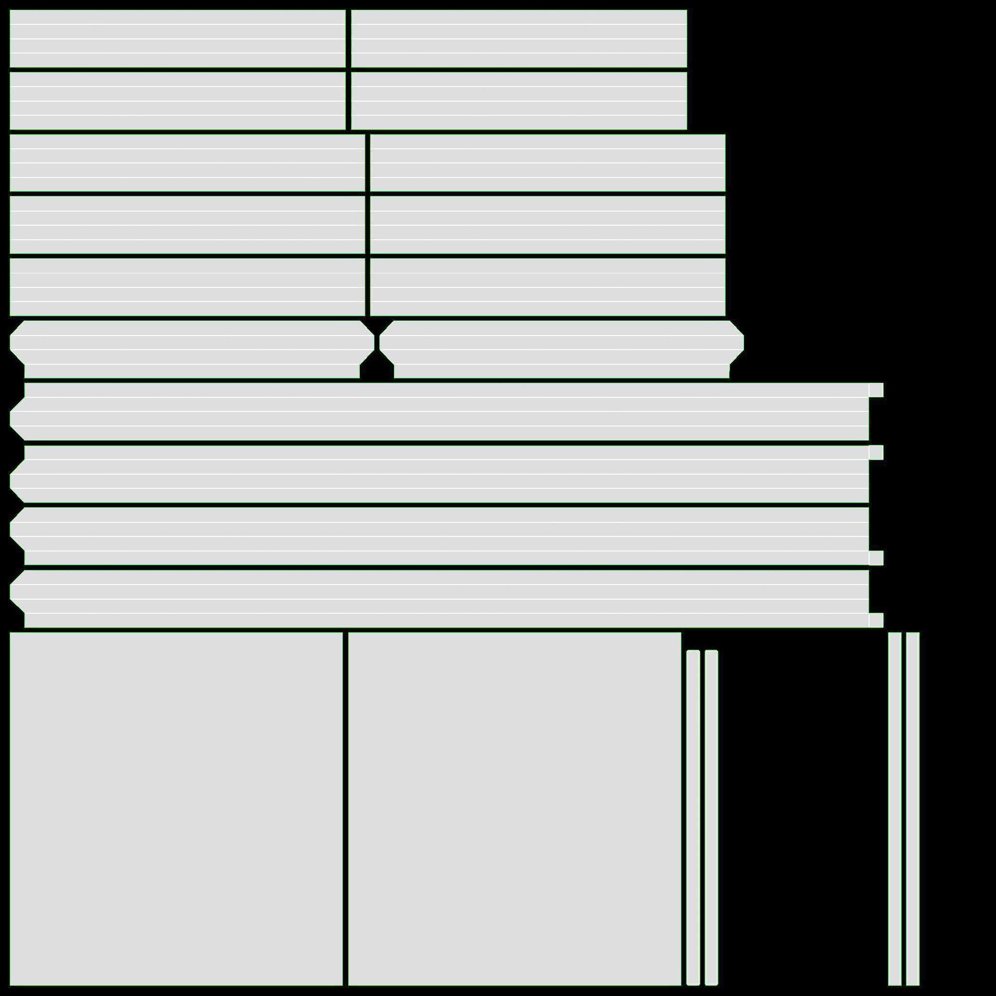 Shelf Seaford glass square 3D model_8