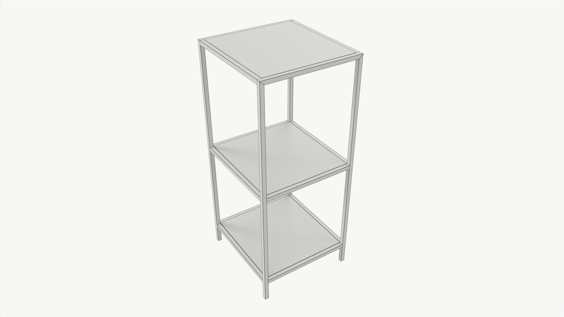 Shelf Seaford glass square 3D model_5