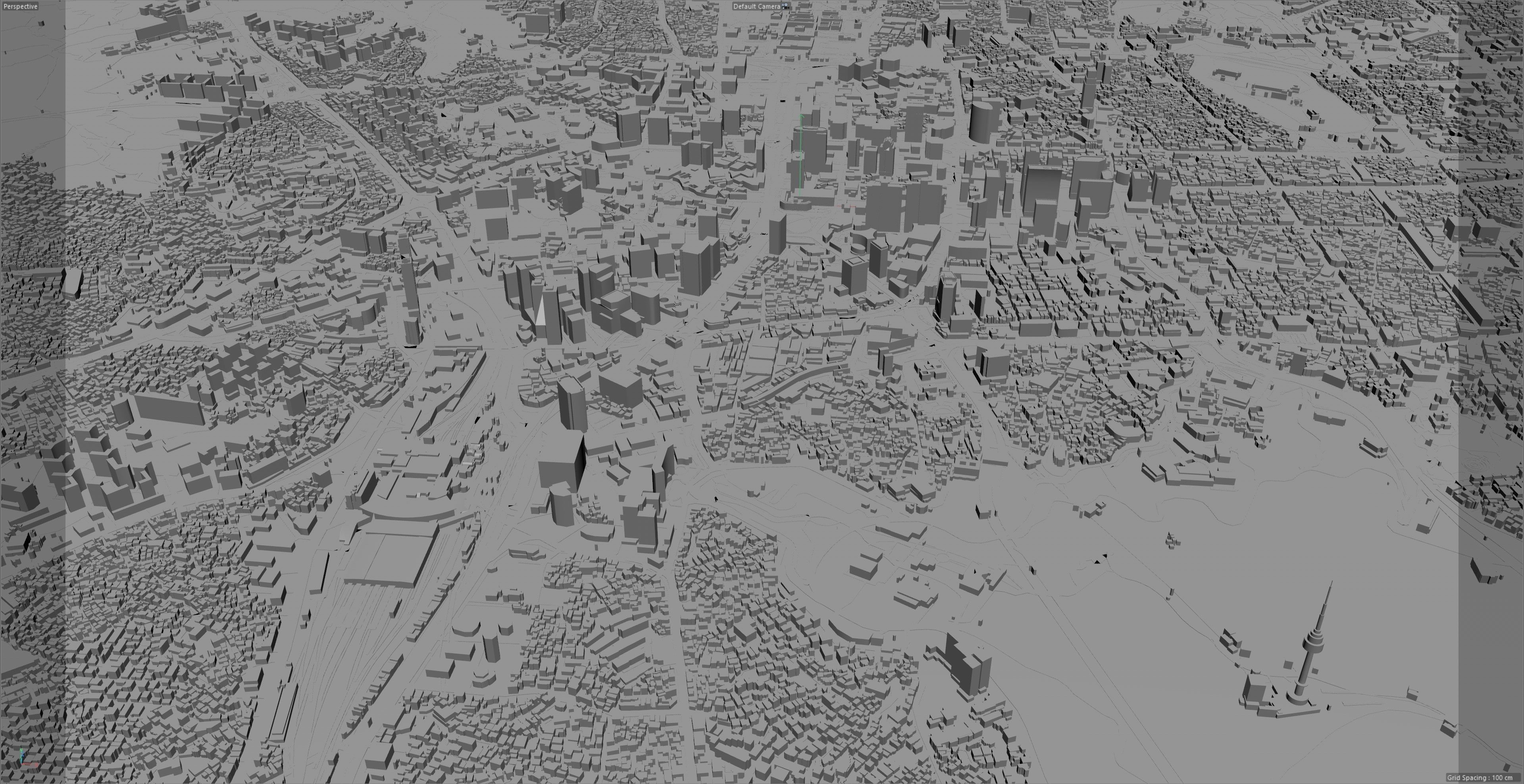 Seoul Downtown South Korea Low-poly 3D model_9