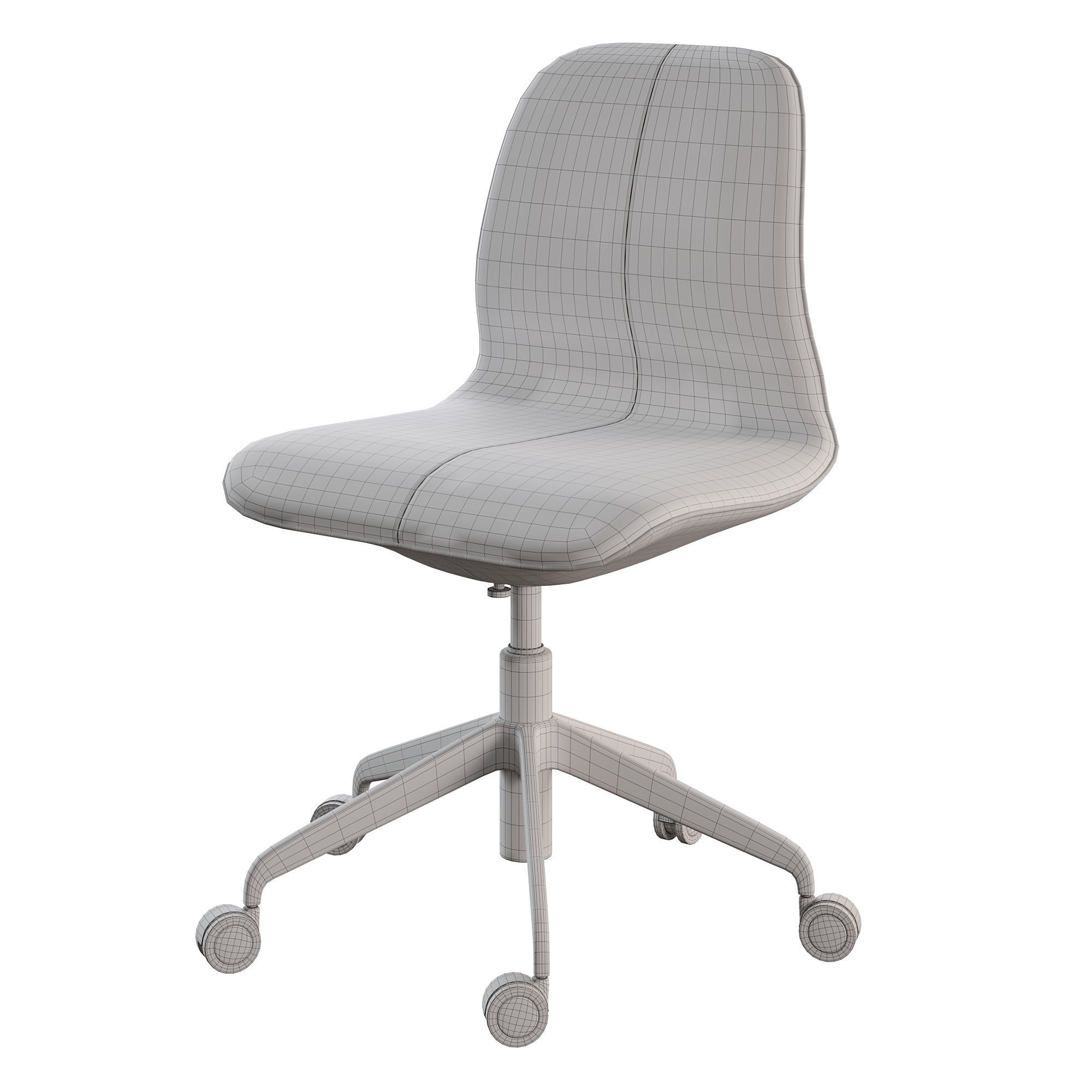 Office chair IKEA Langfjall 3D model_5