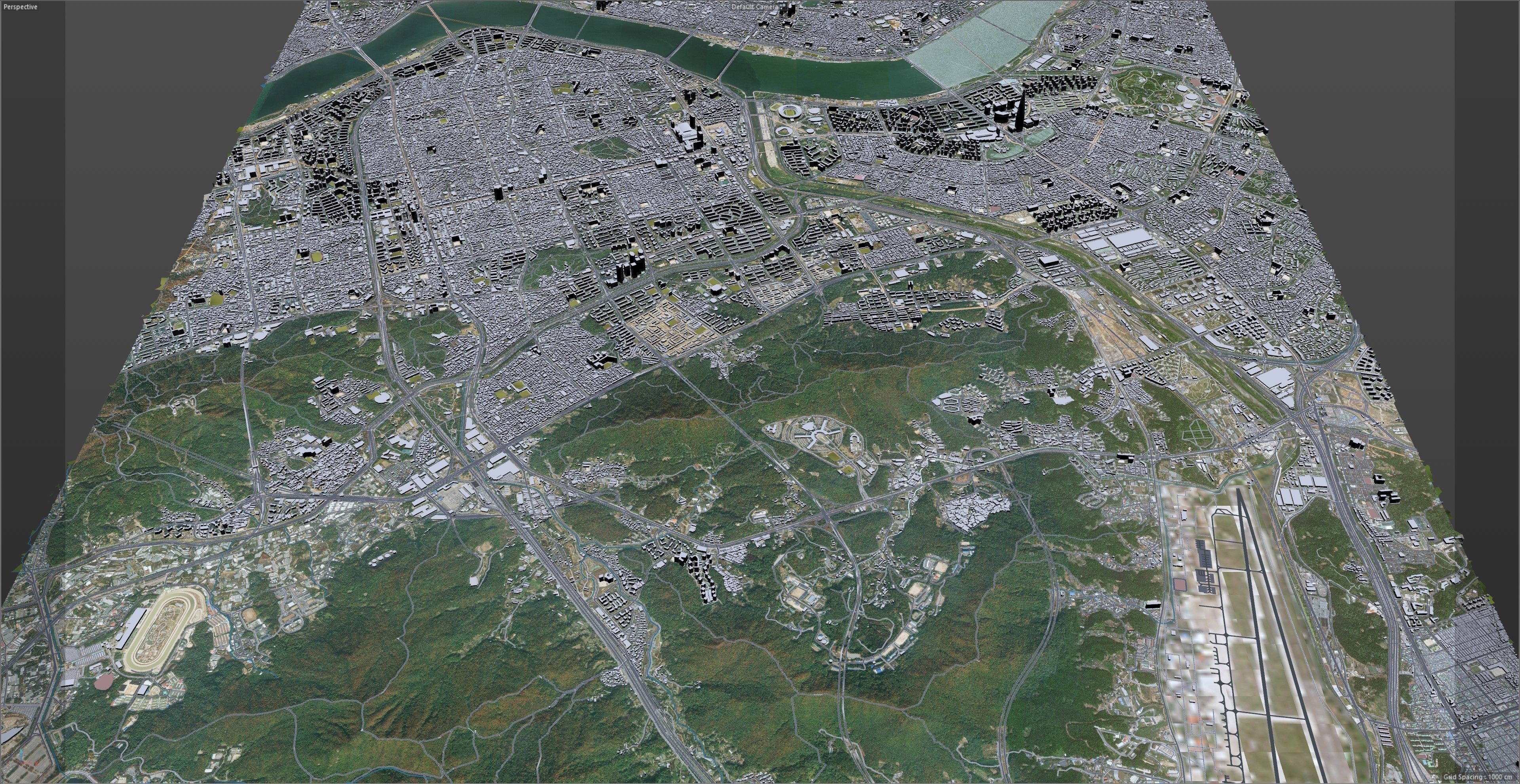 Gangnam District Seoul South Korea Low-poly 3D model_11