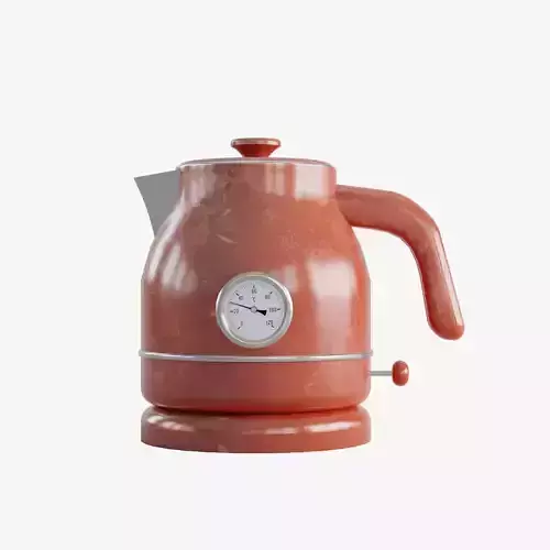 Scuffed Plastic Kettle Low-poly 3D model