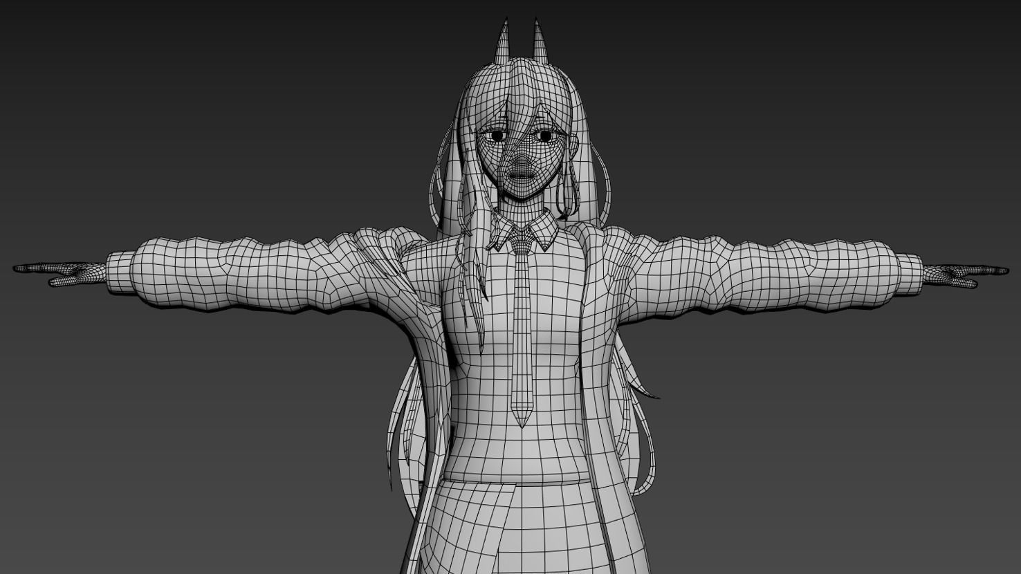 Power Chainsaw Man Avatar 3D model_7