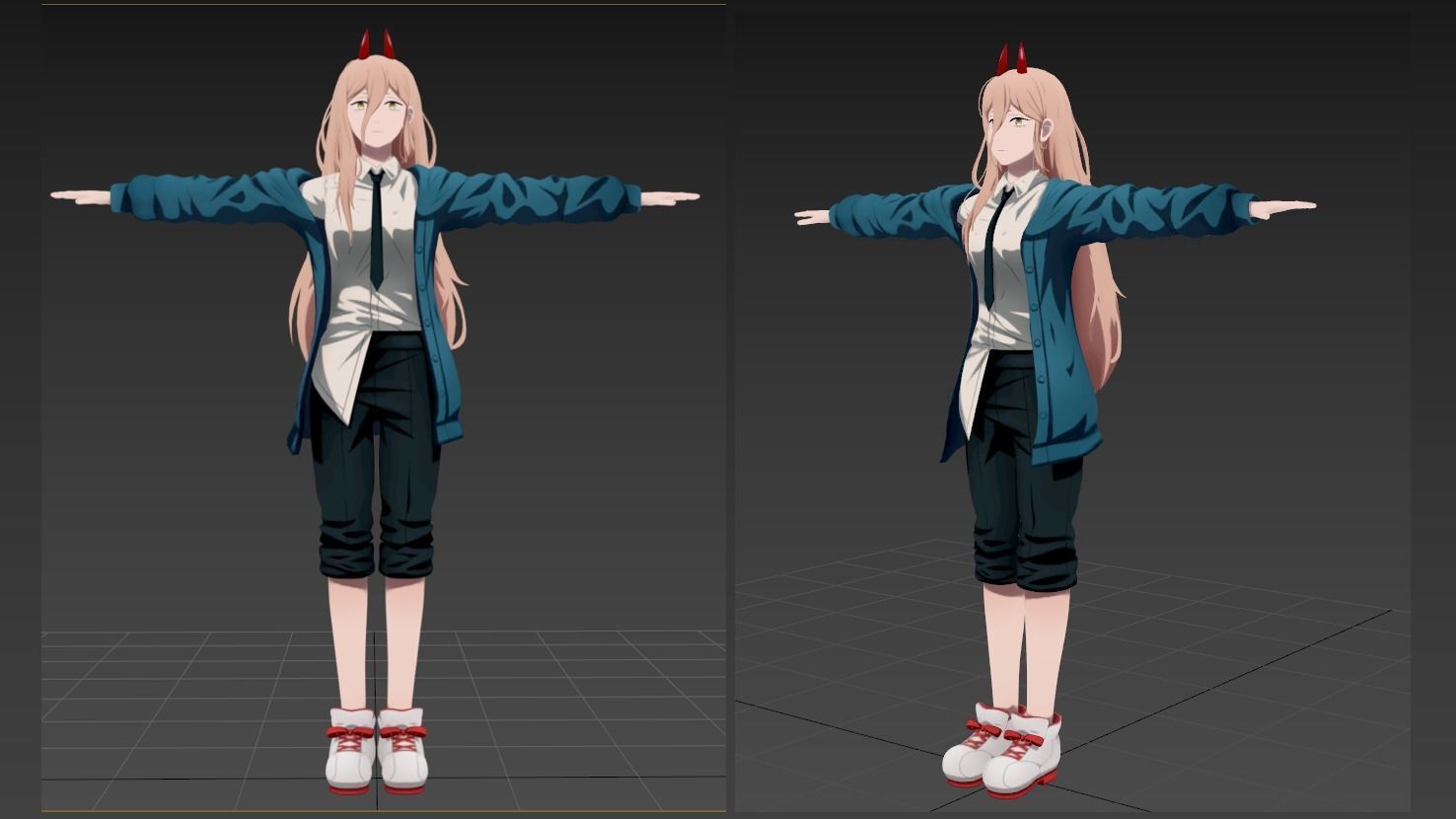 Power Chainsaw Man Avatar 3D model_1