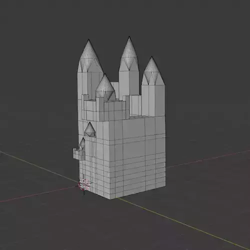 CASTLE 3D PRINT READY 3D print model
